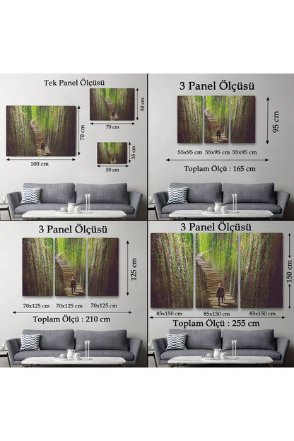 Sarmaşıklar İçinde Yürüyen Şavaşçı Dekoratif Kanvas Duvar Tablosu-3642