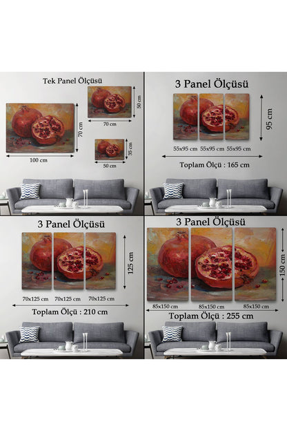 DB HG Nar Yağlı Boya Görünümlü Klasik Sanat Tablosu-1230