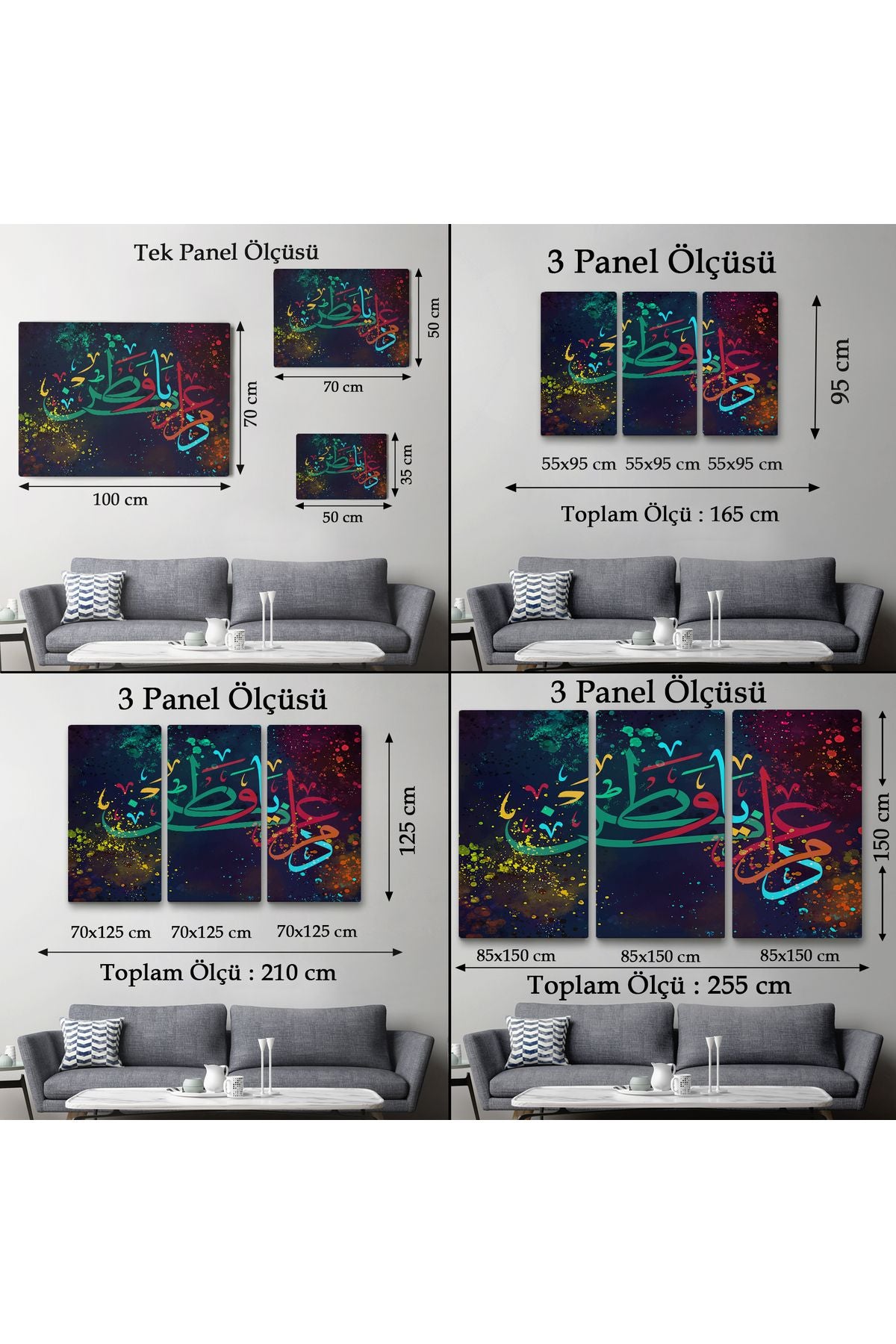 Modern Dini Dekoratif Kanvas Tablo-3375