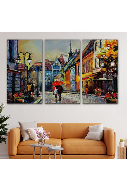 Kiev Ukrayna Sokak Manzarası Duvar Tablosu-1213