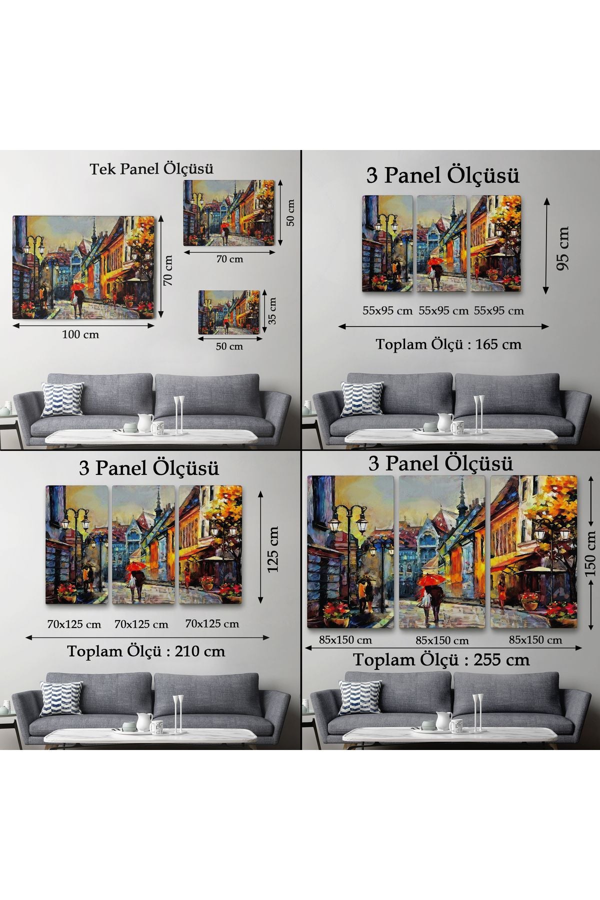 Kiev Ukrayna Sokak Manzarası Duvar Tablosu-1213