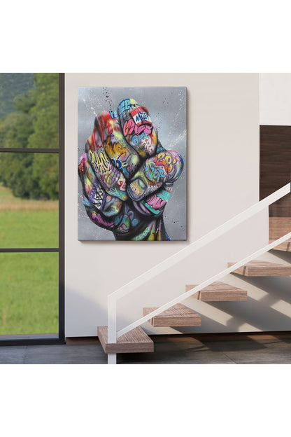 Punch Banksy Kanvas Tablo-5310