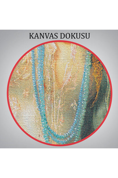 Dekoratif Duvar Tablosu-Kapıdan Bakan Cariye Eseri Arthur Wontner  Kanvas Tablo 6451