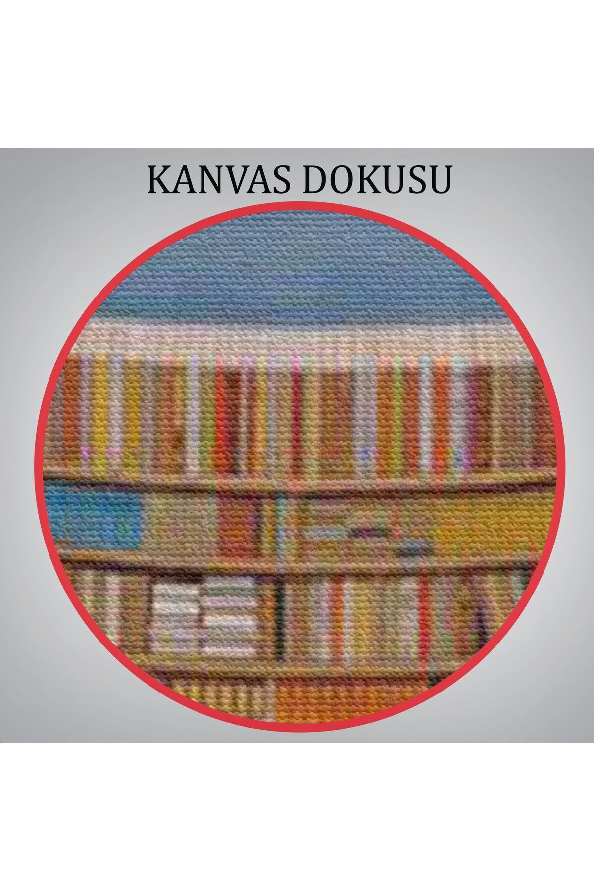 Gerçeküstü Bir Kütüphane Kanvas Tablo, Çalışma Odası Hediyesi, Kütüphane Posteri-5209