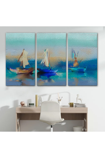 Soyut Modern Sanat Yağlıboya Görünüm Dekoratif Kanvas Duvar Tablosu-3589