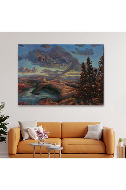 Yeryüzü ve Gökyüzü Duvar Tablosu-6581