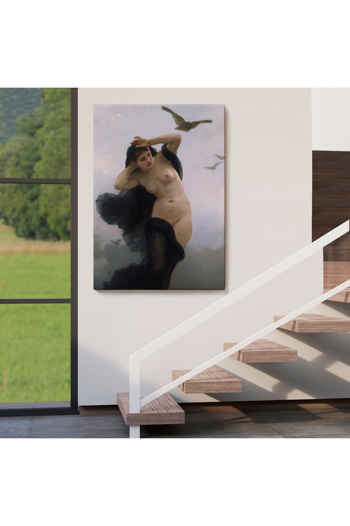 HG William-Adolphe Bouguereau The Night Duvar Tablosu-6066