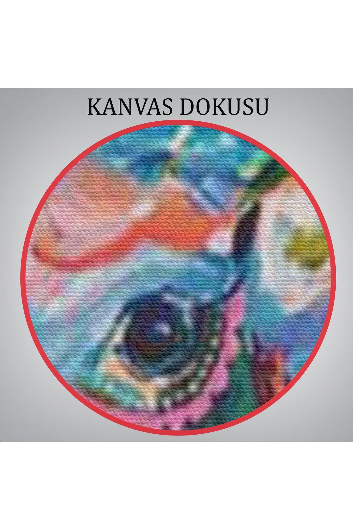 Renkli Çiçek Detaylı Geyik Dekoratif Duvar Tablosu-6196