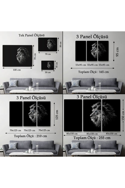 Aslan Dekoratif Kanvas Tablo 1153