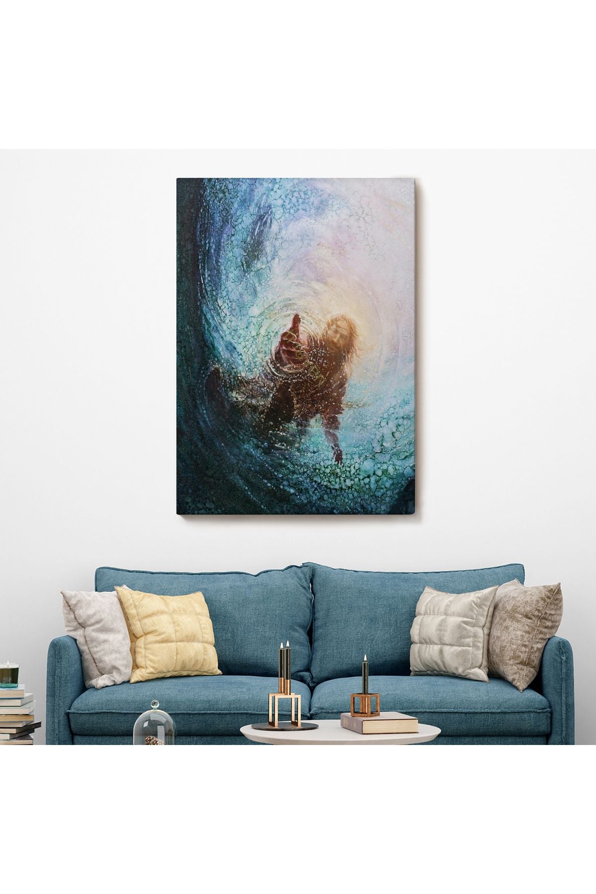 Tanrının Eli Dekoratif Duvar Tablosu, İsa-6307