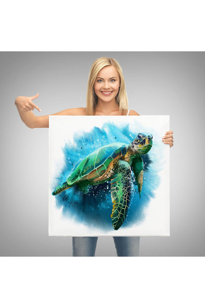 Caretta Caretta Dekoratif Kanvas Tablo-5812