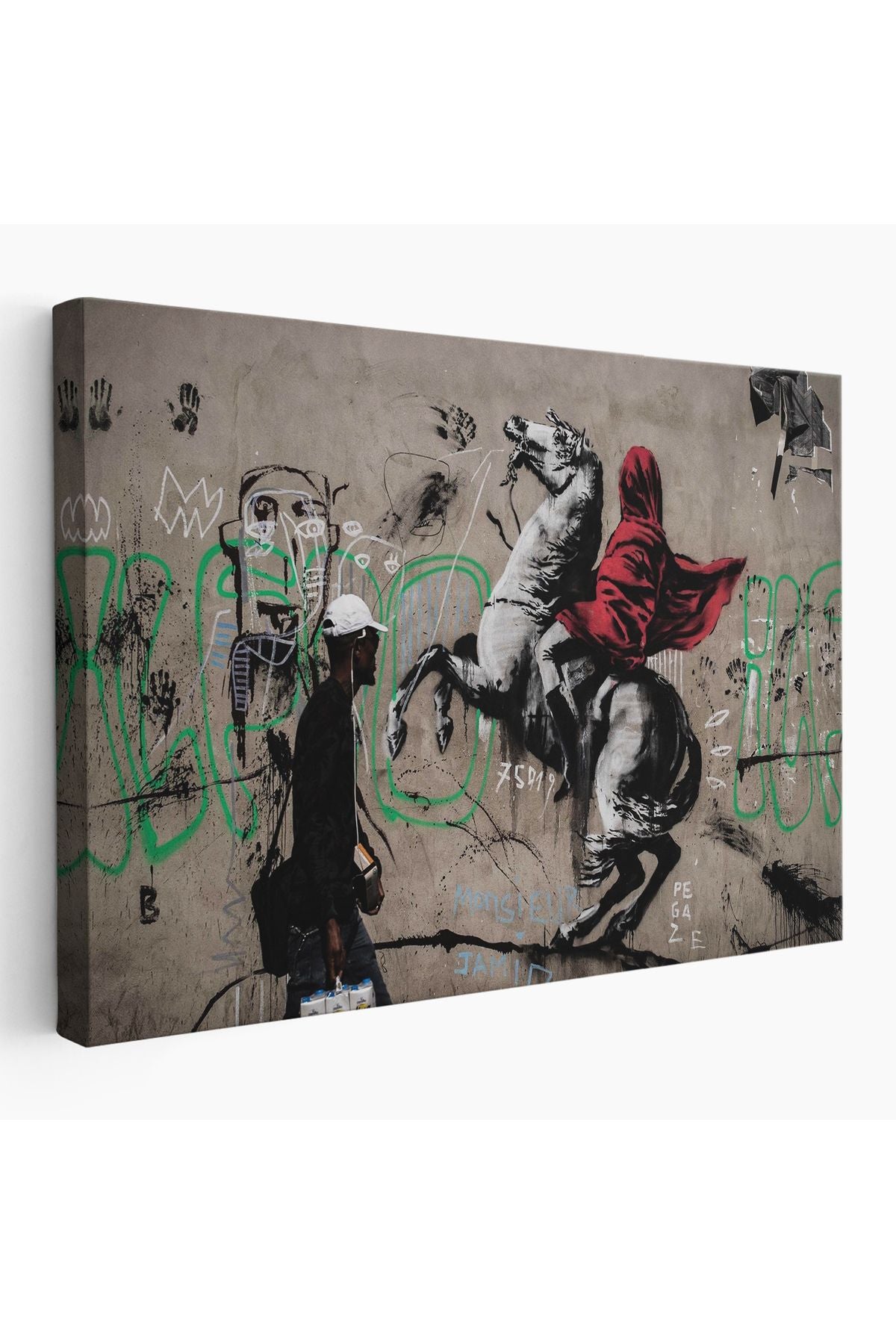 Banksy Napolyon Geçişi Alpler Kanvas Tablosu-5094