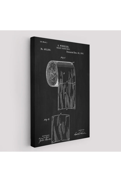 Tuvalet Kağıdı Rulosu Patent Kanvas Tablo-5242