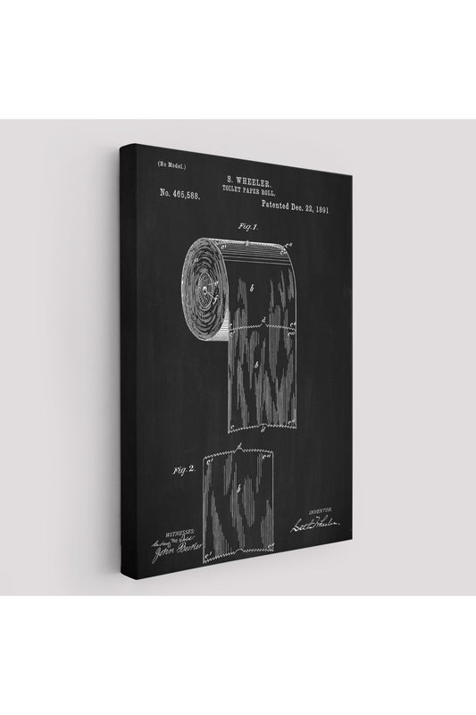 Tuvalet Kağıdı Rulosu Patent Kanvas Tablo-5242