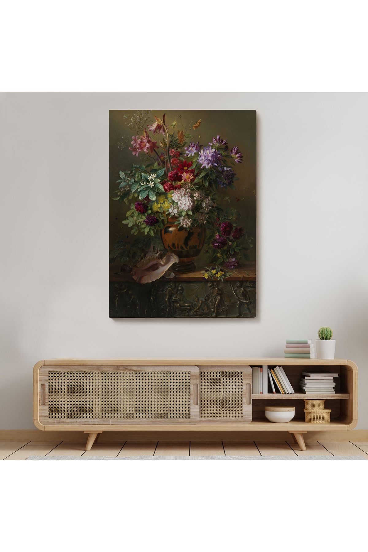 Vazodaki Renkli Çiçekler Tablosu-5925