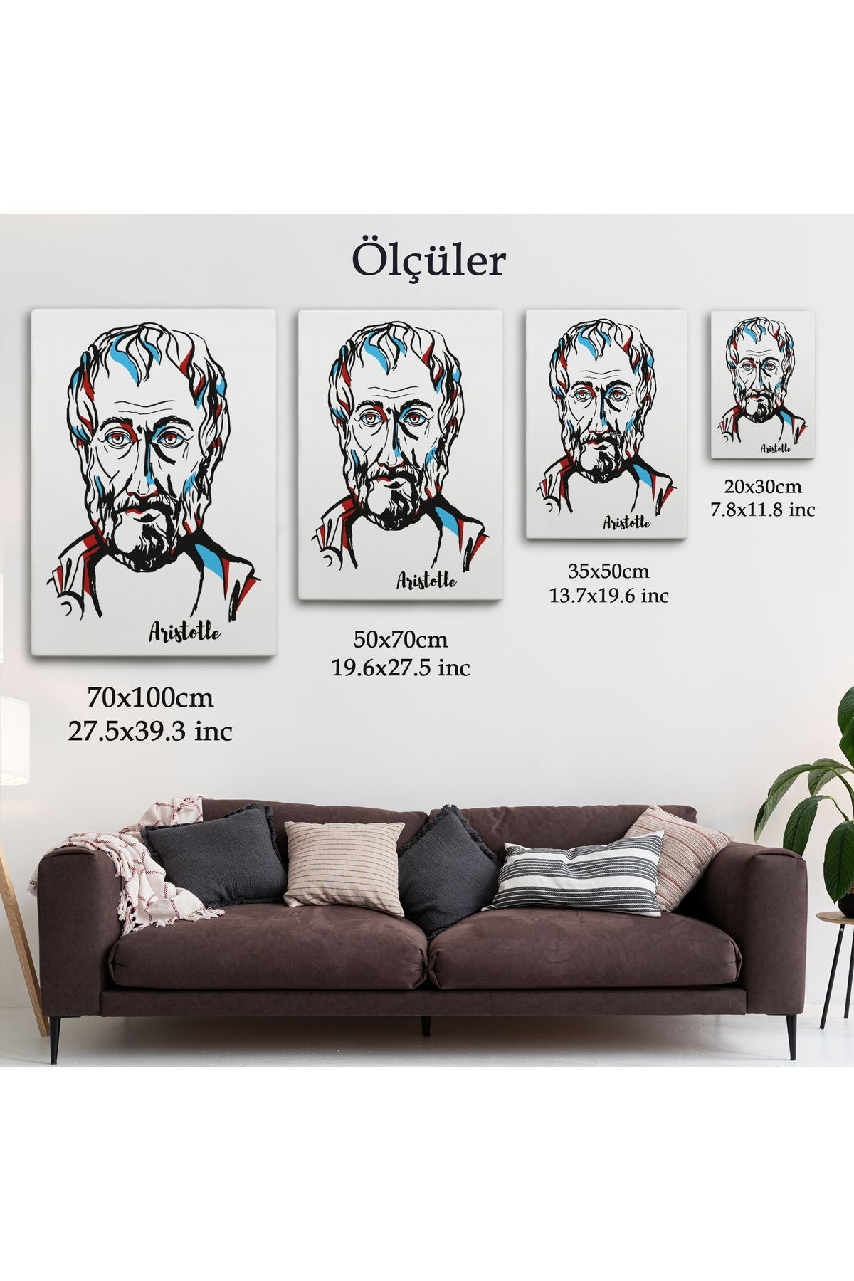 Aristoteles Dekoratif Kanvas Tablo-5919
