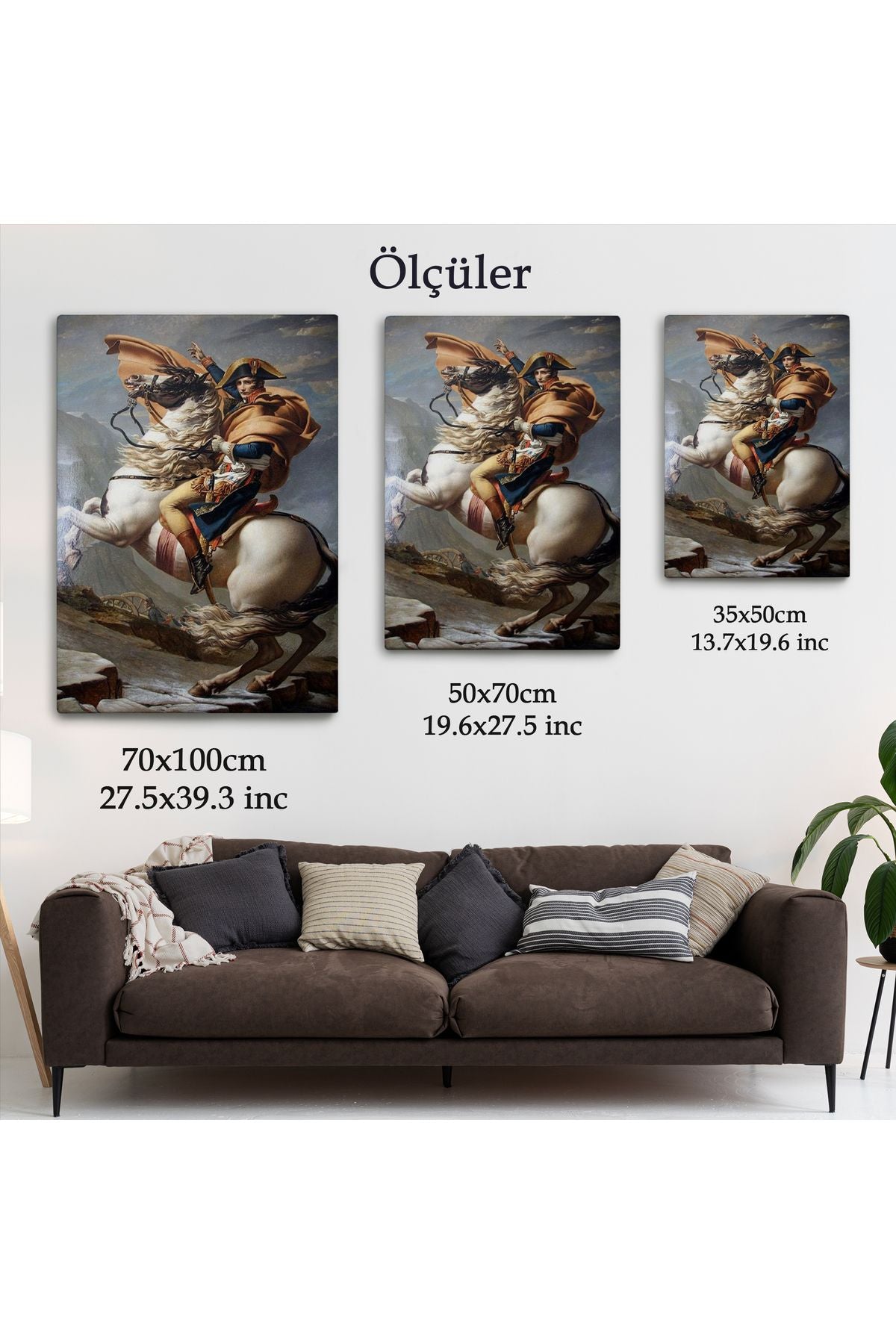 Bonaparte Franchissant le Grand-Saint-Bernard Tablosu-6296