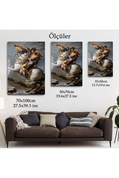 Bonaparte Franchissant le Grand-Saint-Bernard Tablosu-6296