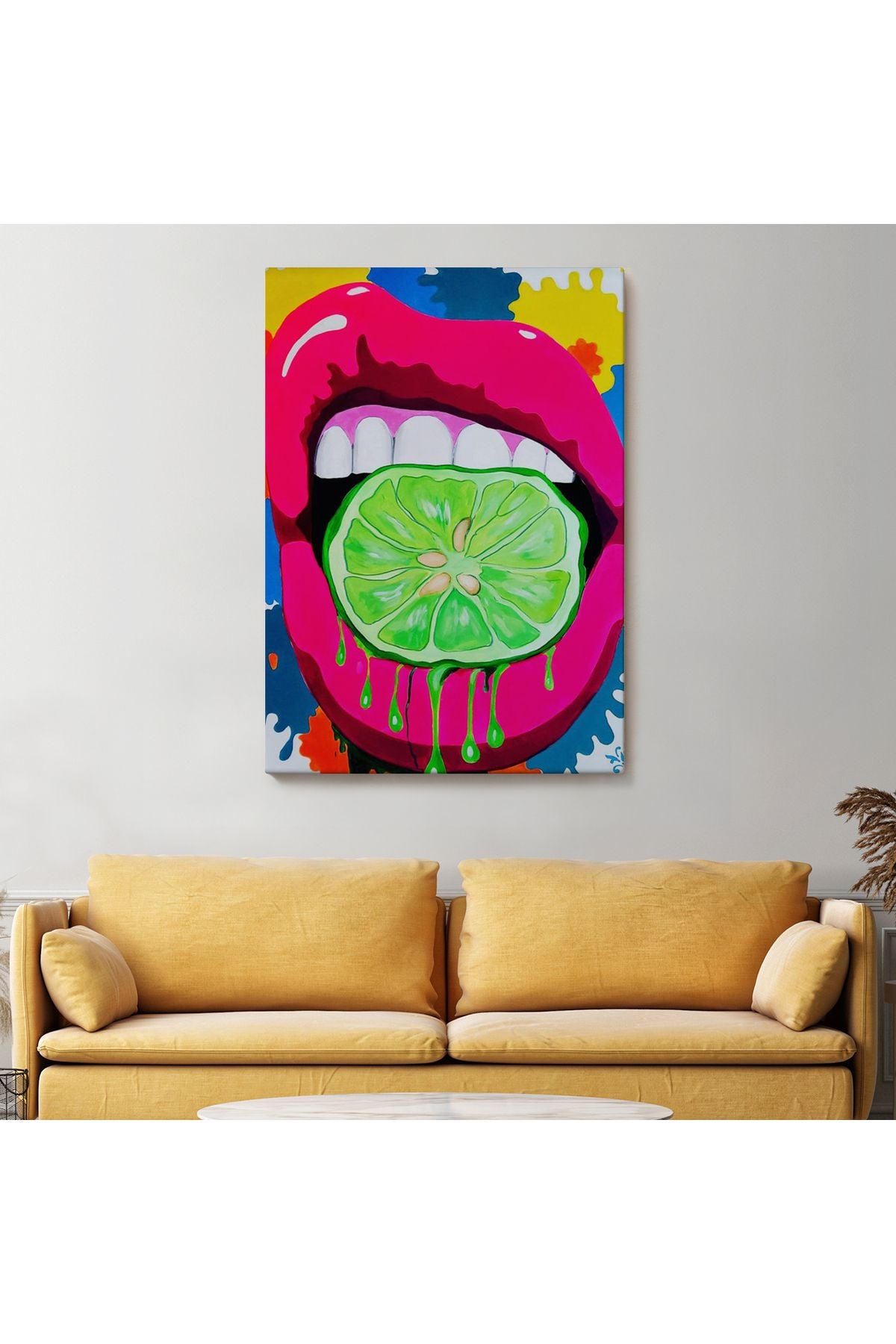 Pop Art, Sokak Sanatı Renkli Dekoratif Duvar Tablosu-6127