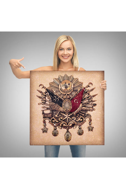 Osmanlı Tuğrası Dekoratif Kanvas Tablo-5804