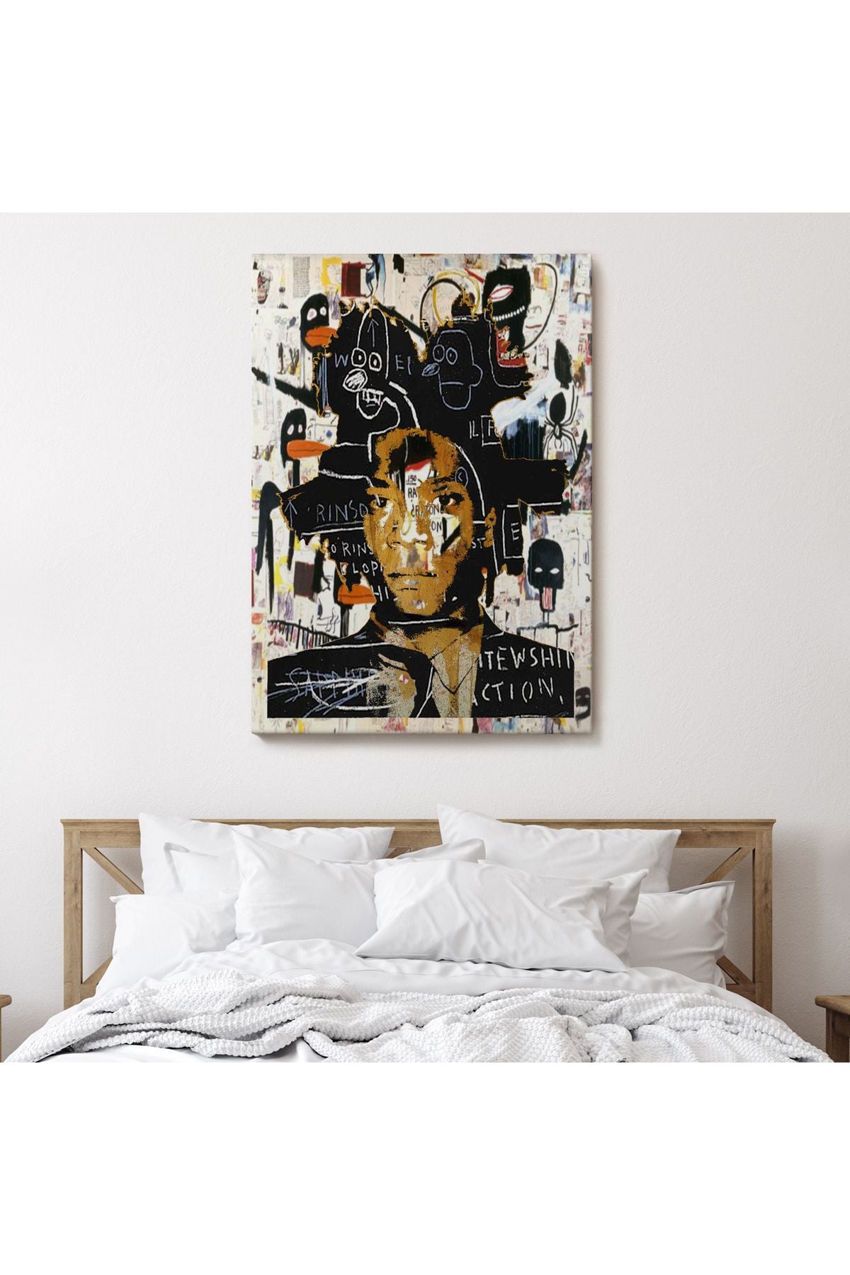 Jean Michel Basquiat'ın Kendi Portresi Kanvas Tablo-4968