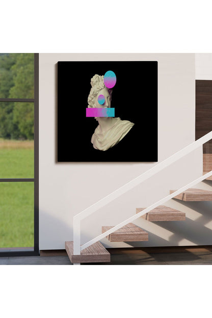 Vaporwave Tarzı Çağdaş Sanat Kanvas Tablo-5100