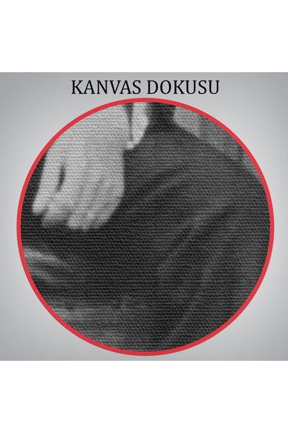 Atatürk Portre Tablosu Mustafa Kemal Atatürk Dikdörtgen Dekoratif Kanvas Tablo-CE-55