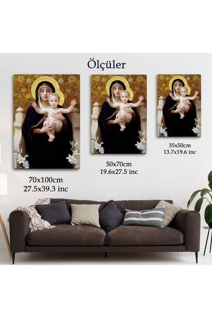 Zambak İle Bakire Tablosu - The Madonna of the Lilies-6479