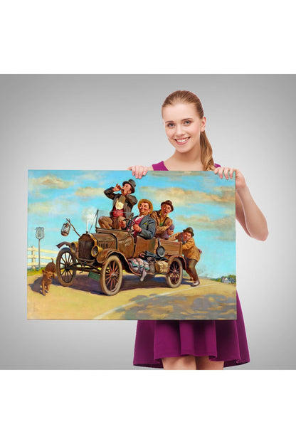 Sürreal Ağaçtaki Renkler Senfonisi Tablosu-6629