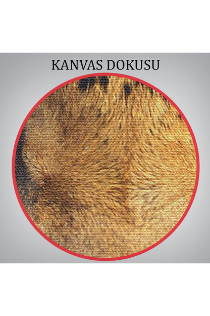 Leopar Dekoratif Kanvas Tablo-5811