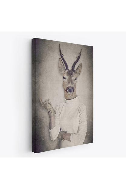 Ceylan Kafalı İnsan Kanvas Tablo-4983