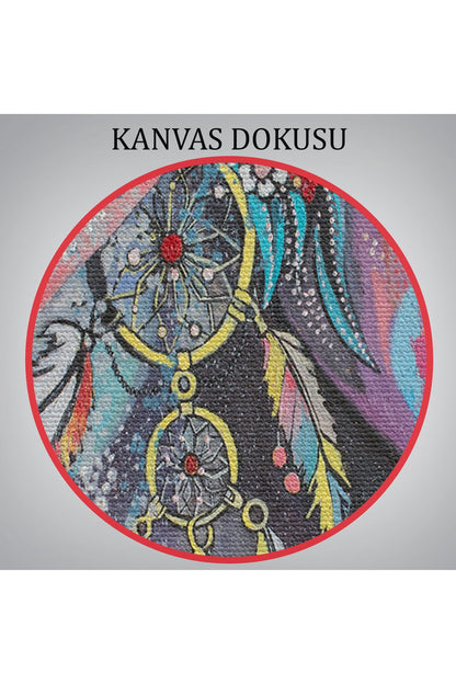 Koruyucu Kız Portresi Yağlıboya Görünüm Dekoratif Kanvas Duvar Tablosu-3469