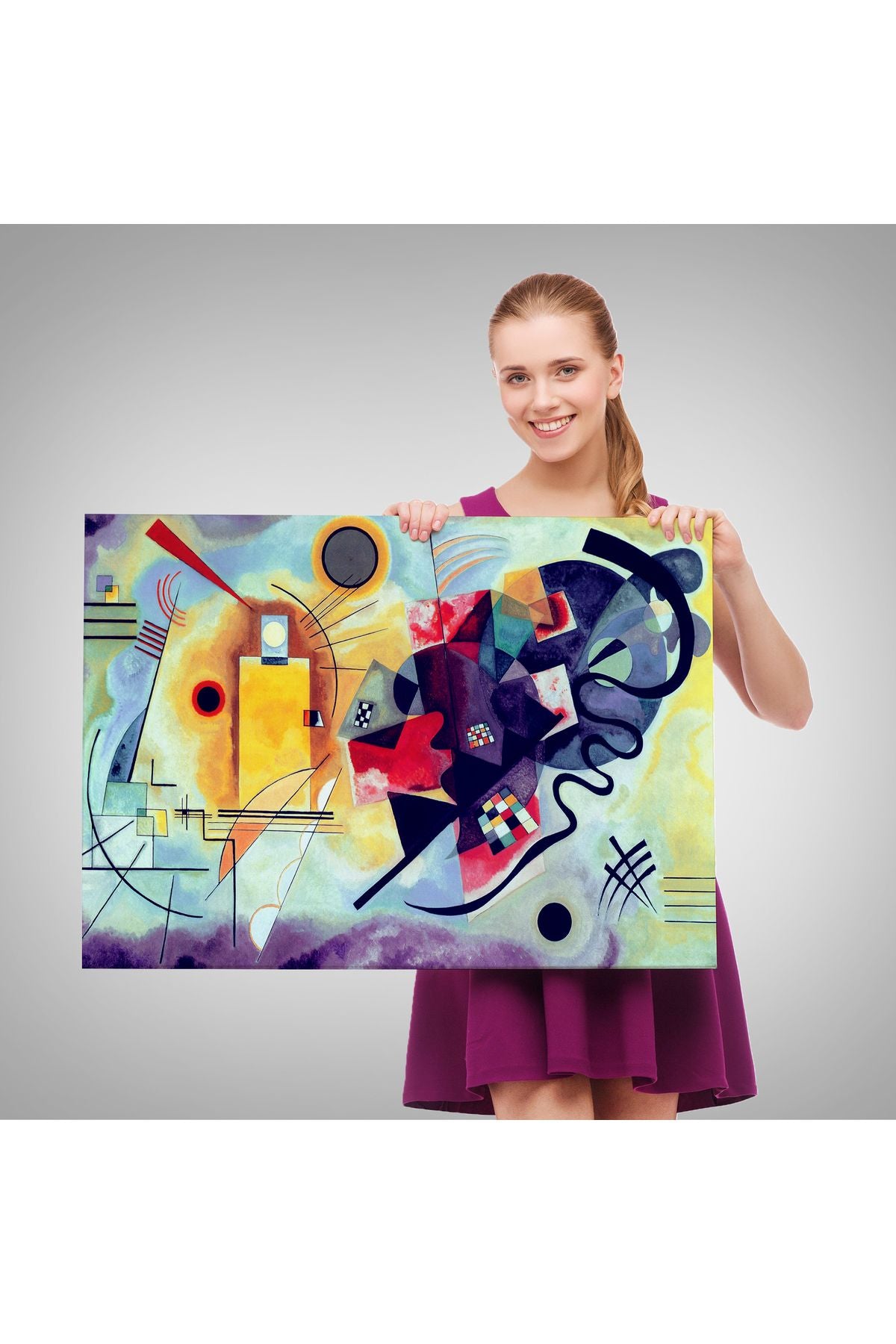 Şaha Kalkmış Siyah At Tablosu-6613