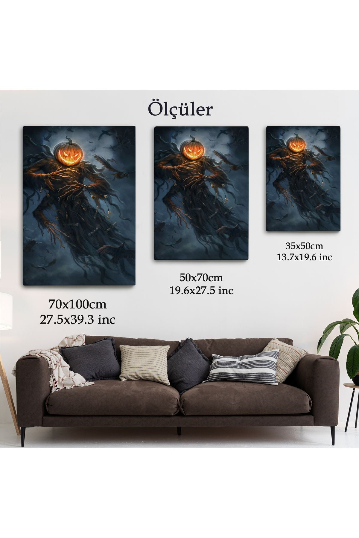 modagos068 Cadılar Bayramı Helloven Dekoratif Duvar Tablosu -6193