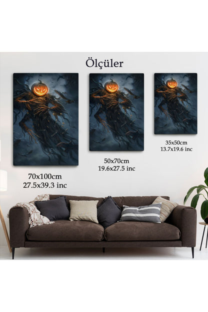modagos068 Cadılar Bayramı Helloven Dekoratif Duvar Tablosu -6193
