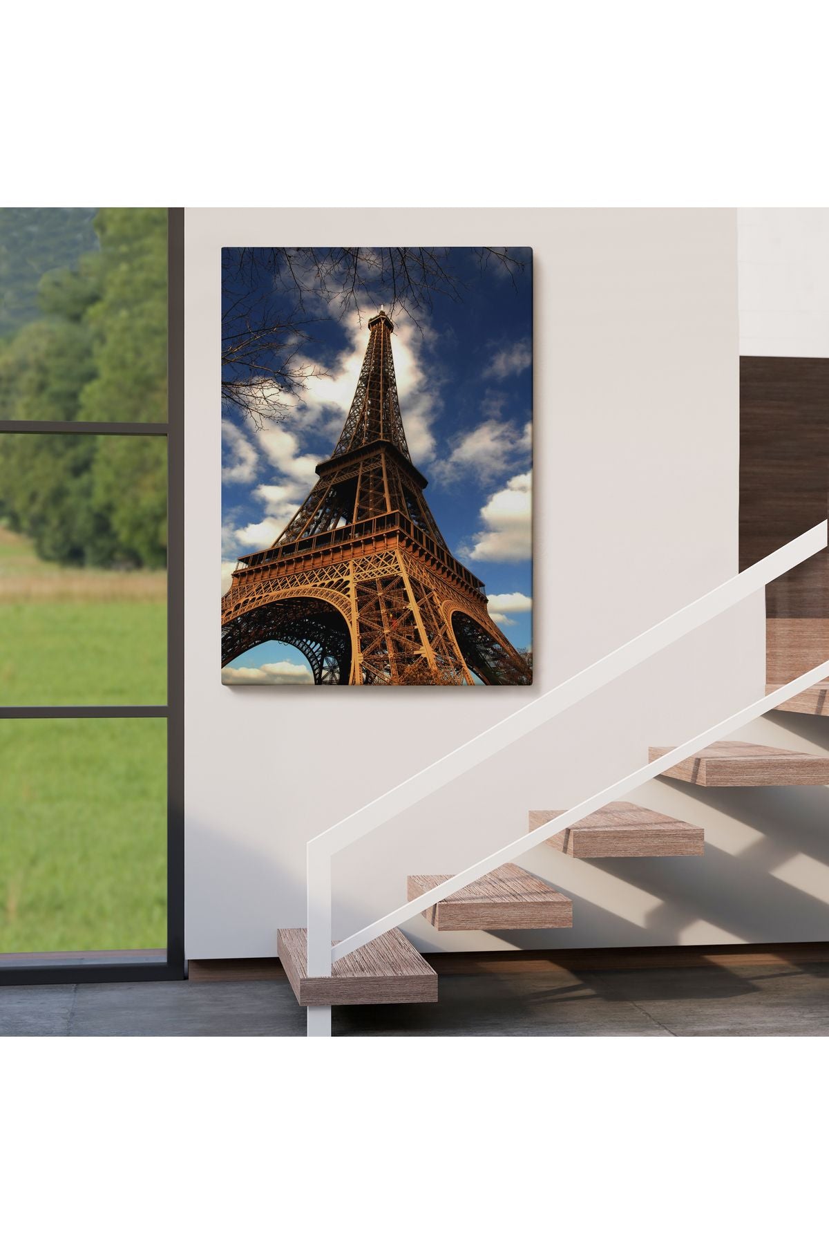 Fransa Paris Eyfel Kulesi Duvar Tablosu-6442