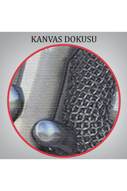 Metalik Efektli 3D Kanvas Poster, Modern Duvar Dekoru, Gümüş Kanvas Tablo-5357