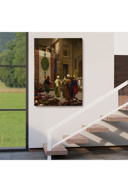 Osman Hamdi Bey'in Halı Tüccarı İsimli Eseri Kanvas Tablo-5123