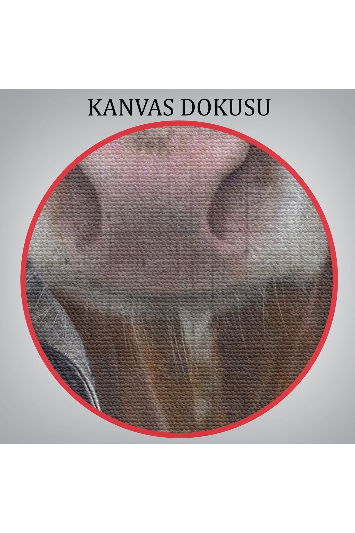 YB HG İnek Kafalı İnsan Kanvas Tablo-4997