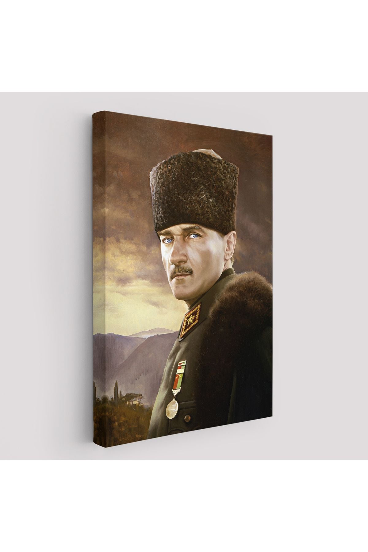 Kalpaklı Mustafa Kemal Atatürk Duvar Tablosu -6448