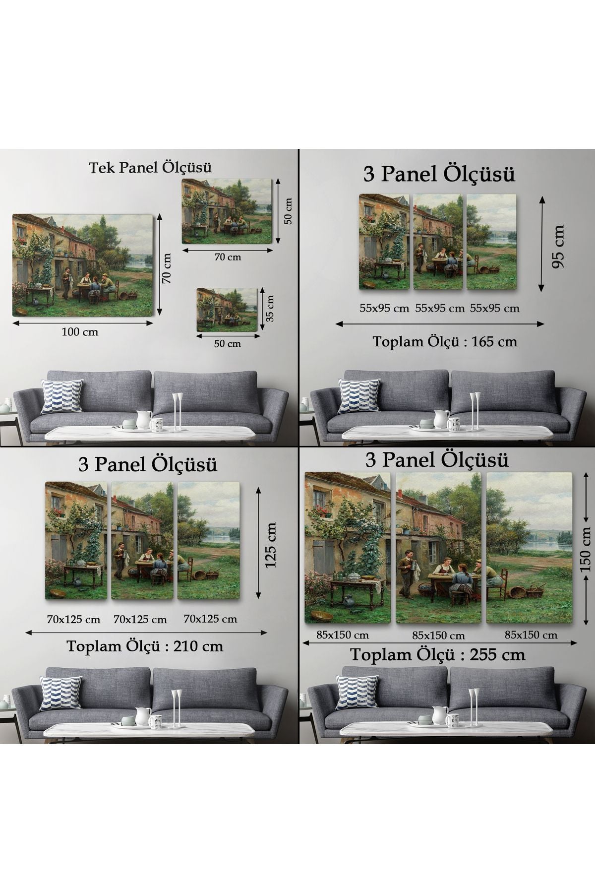 Bahçede Kahve Keyfi 19, Yüzyıl Tablosu-6529