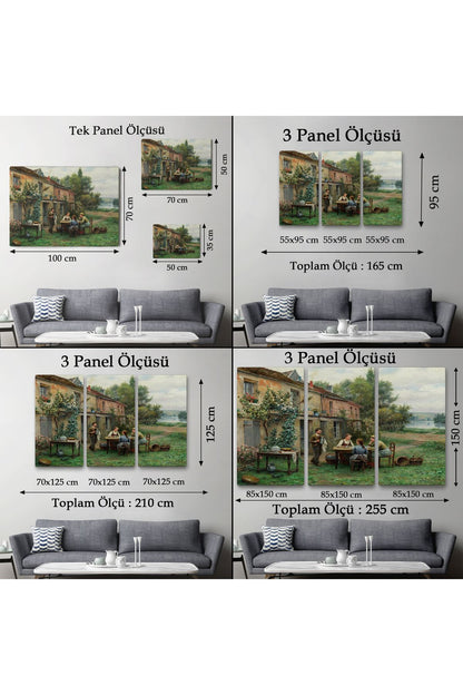 Bahçede Kahve Keyfi 19, Yüzyıl Tablosu-6529