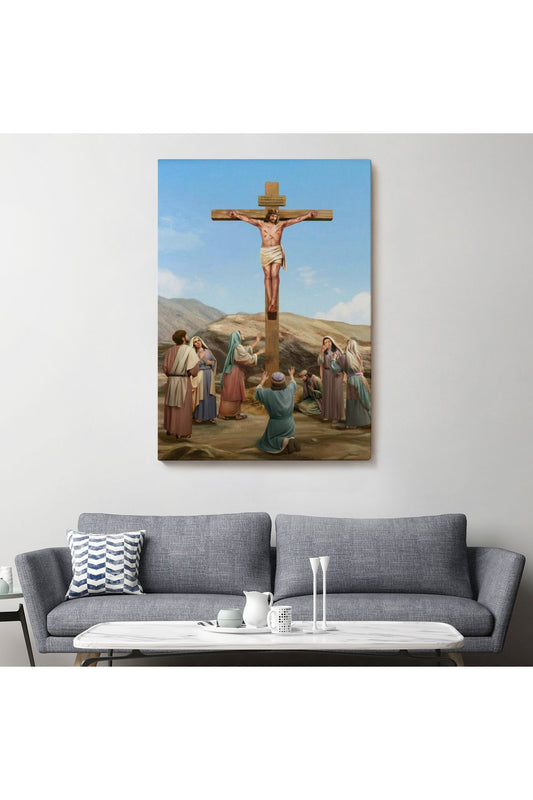 Isa'nın Çarmıha Gerilmesi Kanvas Tablo-5236