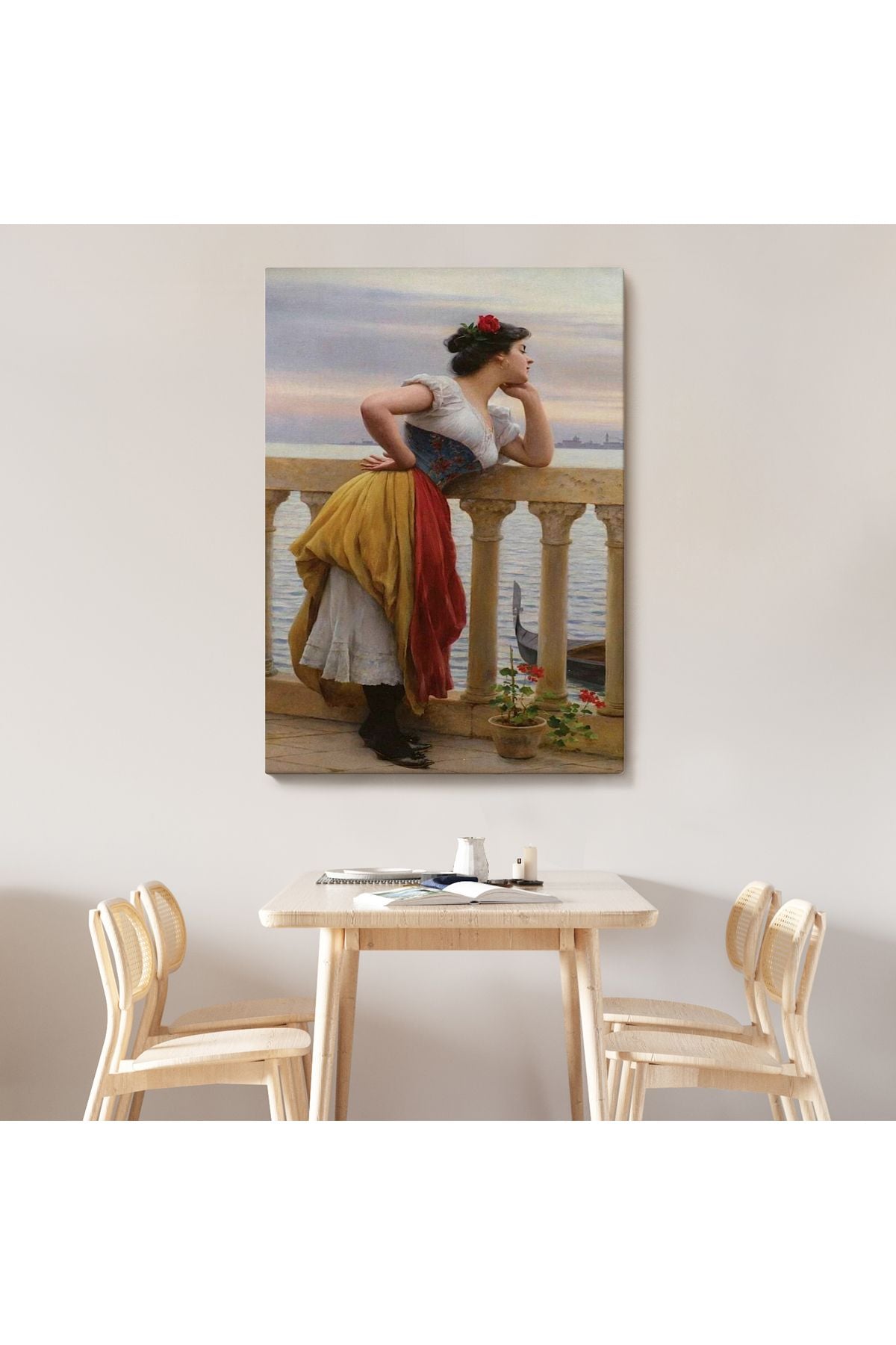 Eugen von Blaas ın Bekleyiş İsimli Eseri Duvar Tablosu-6117