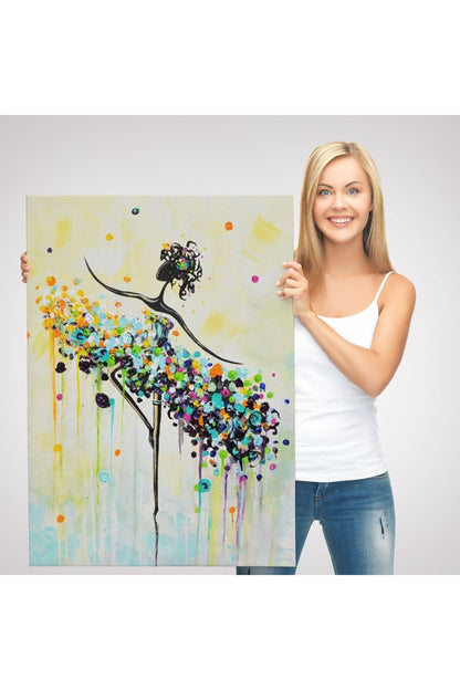 HG Dans Eden Kadın Dekoratif Duvar Tablosu-6332