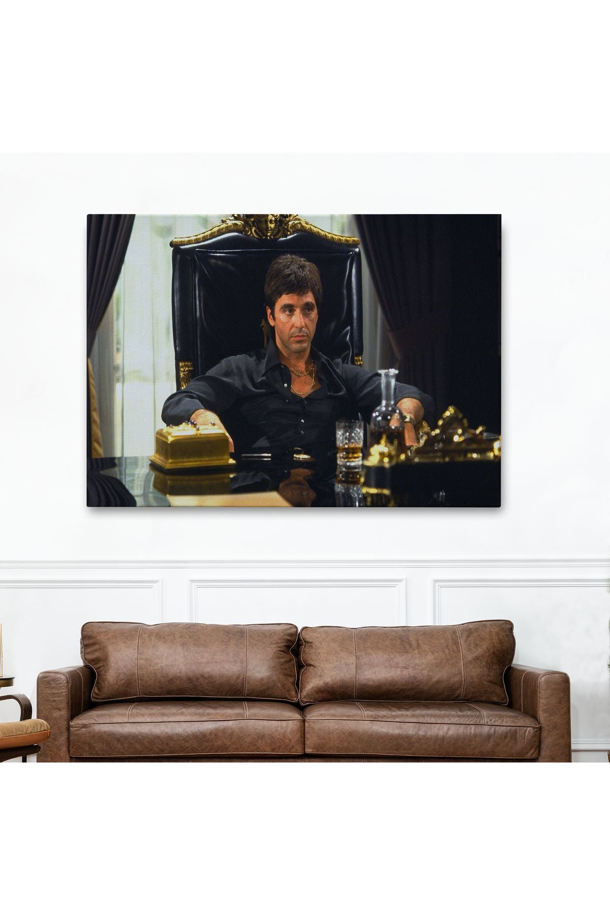 Scarface Alpacino İtalyan Mafya Kanvas Tablo-5137
