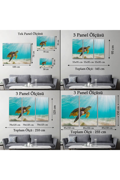 Caretta Caretta Dekoratif Kanvas Tablo 1174