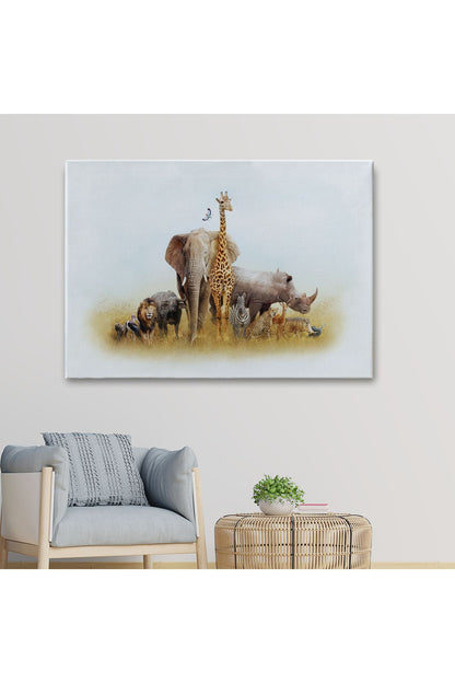 Hayvanlar Alemi Dekoratif Kanvas Tablo 1146