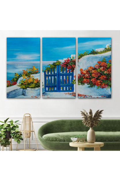 Özel Tasarım Deniz Manzaralı Bahçe Duvar Tablosu-1220