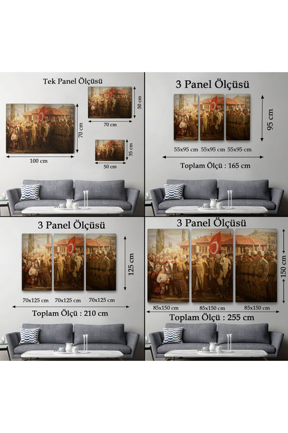 Atatürk'ün TBMM’den Cepheye Uğurlanma Tablosu-6552